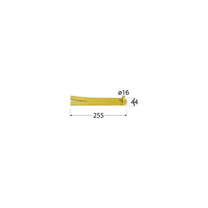 Ответная часть петли Rusconnect DMX 255x44x16 mm, 1 шт. 8345