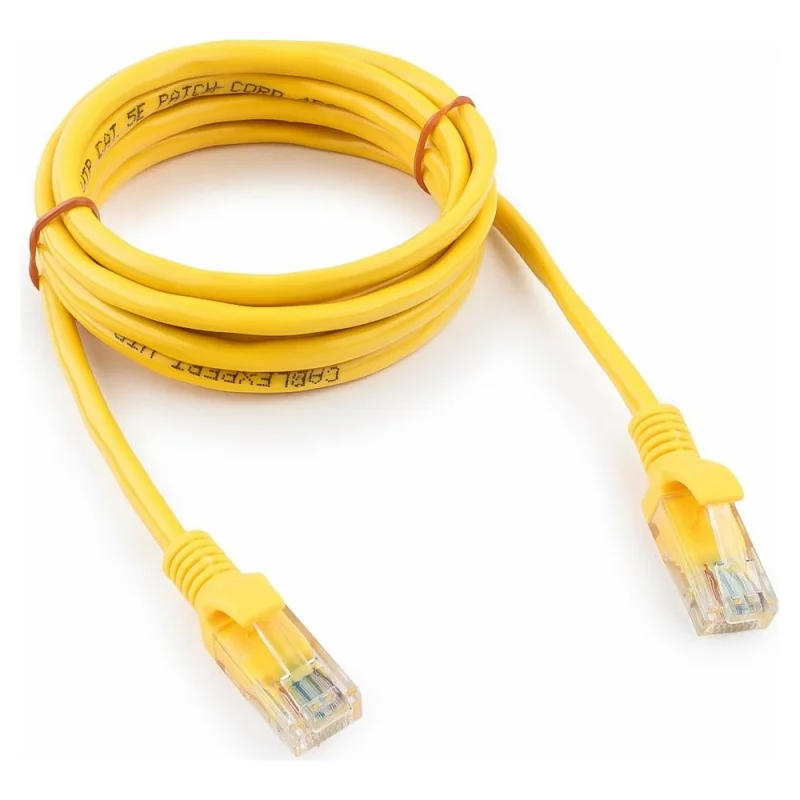 ΠΠ°ΡΡ-ΠΊΠΎΡΠ΄ Cablexpert UTP ΠΊΠ°Ρ.5e, 2ΠΌ, Π»ΠΈΡΠΎΠΉ, ΠΌΠ½ΠΎΠ³ΠΎΠΆΠΈΠ»ΡΠ½ΡΠΉ ΠΆΡΠ»ΡΡΠΉ PP12-2M/Y