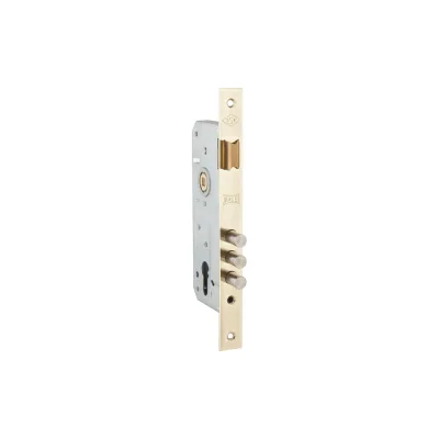 Корпус врезного замка с защёлкой KALE KILIT 152/3MR (45 mm) w/b (латунь) (152R4500253) 1081