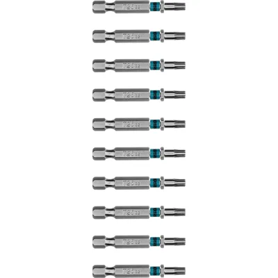 Бита GROSS Torx 25, 50мм, сталь S2, шестигр., 10 шт 114071