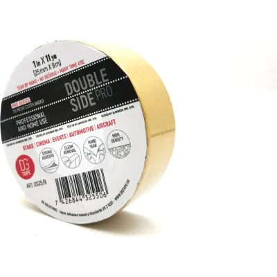 Двухсторонняя тканевая клейкая лента DGTAPE DoubleSide - 25мм/9м DS25/9