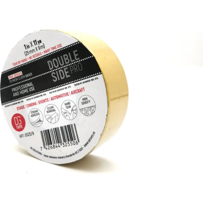 Двухсторонняя тканевая клейкая лента DGTAPE DoubleSide - 25мм/9м DS25/9