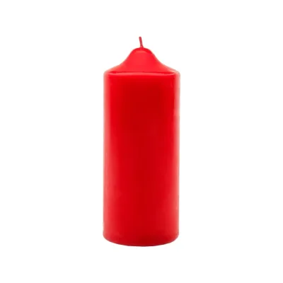 Свеча Антей Candle бочонок 50x120 мм, цвет красный 5074822