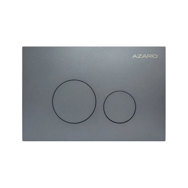 Клавиша смыва Azario AZ-SS-002-GG Нью-ТС из нержавеющей стали, круглая, оружейная сталь, 245×162,5×30,4 мм, для инсталляций AZ-G12 и AZ-TS006T 00098422