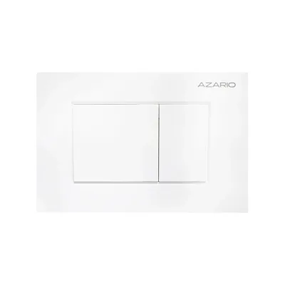 Клавиша смыва Azario AZ-ABS-001-W Нью-ТС пластиковая, квадратная, белый глянец, 245×162,5×28,3 мм, для инсталляций AZ-G12 и AZ-TS006T 00098500