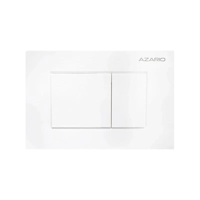 Клавиша смыва Azario AZ-ABS-001-W Нью-ТС пластиковая, квадратная, белый глянец, 245×162,5×28,3 мм, для инсталляций AZ-G12 и AZ-TS006T 00098500