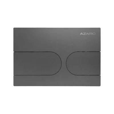 Клавиша смыва Azario AZ-SS-001-GG Нью-ТС из нержавеющей стали, овальная, оружейная сталь, 245×162,5×30,2 мм, для инсталляций AZ-G12 и AZ-TS006T 00098418