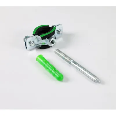 Хомут металлический Millennium с резинкой для труб 1/2" (20-24мм) М8х80 (комплект 10шт) УТ000113708