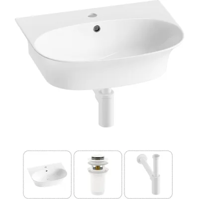 Комплект Wellsee 3 в 1 Lavinia Boho Bathroom Sink накладная/подвесная раковина 55x43 см 20216700R