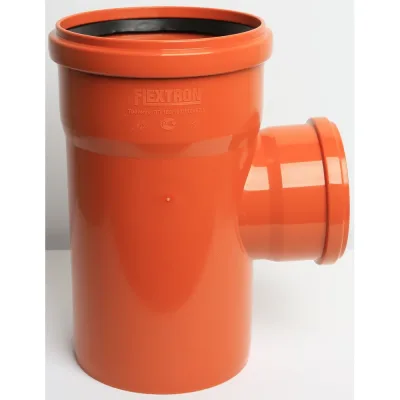 Тройник для наружной канализации Flextron d 160 мм на d 110 мм, 87.5 градусов 142566