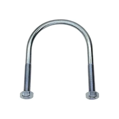 Хомут (скоба) Stalmax U-образный LCU М6 15-21 (1/2) (DIN 3570) с двумя гайками в комплекте (арт. 10171) оцинкованная сталь (уп. 10 шт) 10171-023