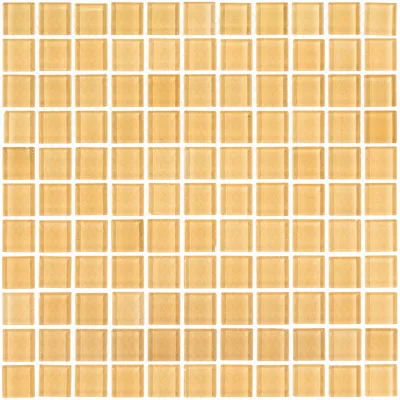 Мозаика Mir Mosaic Natural Color palette бежевая стеклянная 300х300х4 мм глянцевая