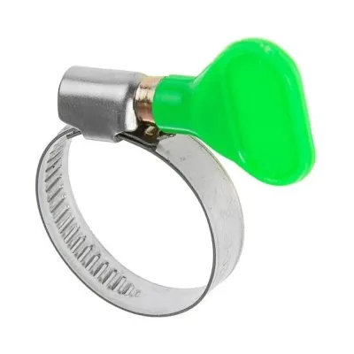 Хомут обжимной СаМат Плюс (25-40мм) с ключом (4 шт) SanT-2027