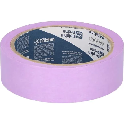Малярная лента Blue Dolphin фиолетовая на рисовой бумаге Washi для деликатных работ 29мм x 25м (  16) WDT_56719