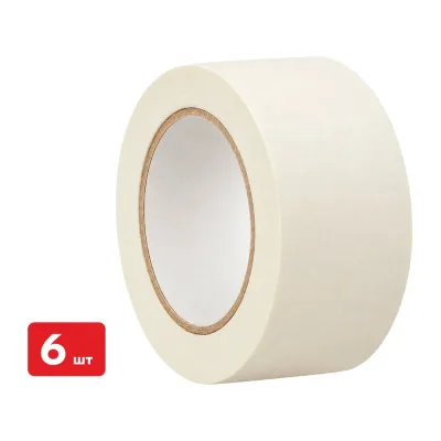 Малярная клейкая лента SAMGRUPP 50 мм х 30 м 6 шт SAMC-076050030-6