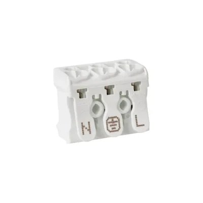 Клемма пружинная соединительная HLT КСП3-L+N+PE, 16A (100шт./уп.) 081-32-022