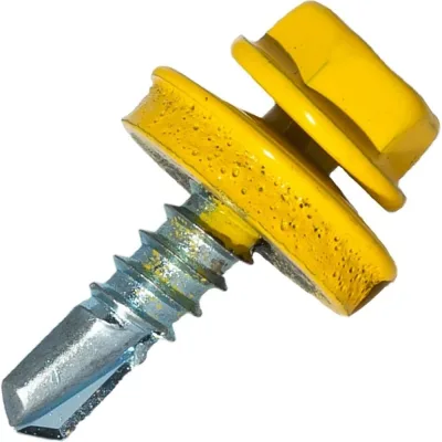 Саморез кровельный по дереву HARDWEX ТМ HWX2-W-P5-4.8x19 мм, св.№1, RUSPERT, RAL 1018, 250 5190024093012