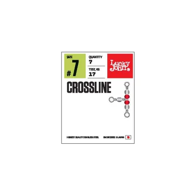 Трехсторонние вертлюги с бусинами LUCKY JOHN LJ Pro Series CROSLINE 010 7 шт. LJP5109-010