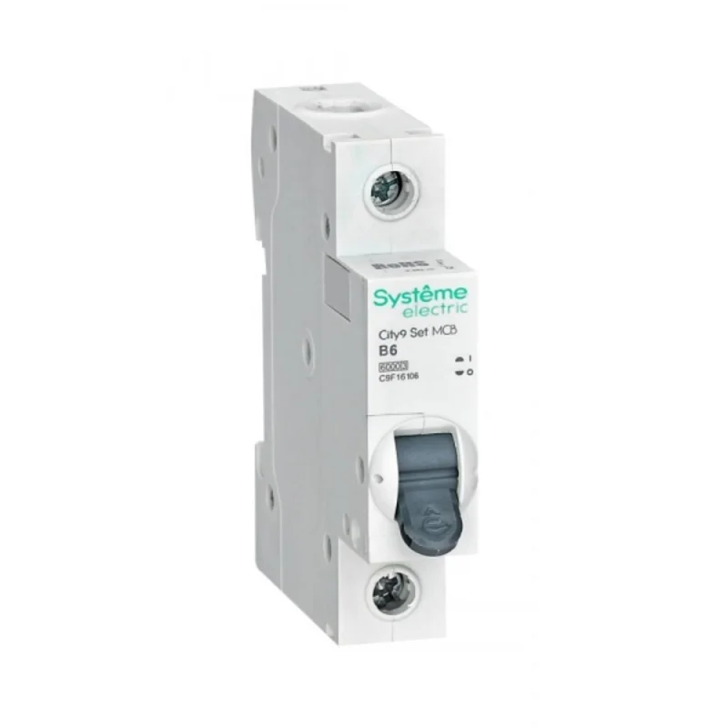 Автоматический выключатель модульный Systeme Electric City9 Set 1P 6А тип B 6 кА 230 В (C9F16106)