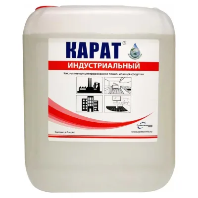 Средство для удаления минеральных загрязнений Карат 30 Индустриальный кислотное концентрированное антиржавчина, 5 л 4607002304004