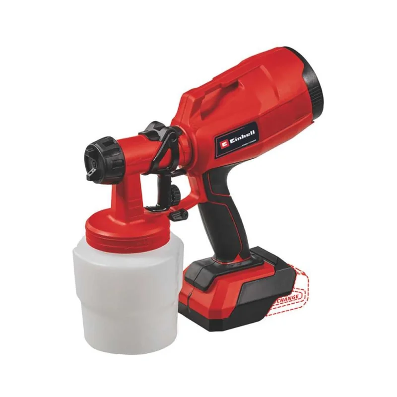 Аккумуляторный краскопульт Einhell TC-SY 18/60 Li, 18 В, 2 сопла, наб д. чистки, без АКК и ЗУ 4260025