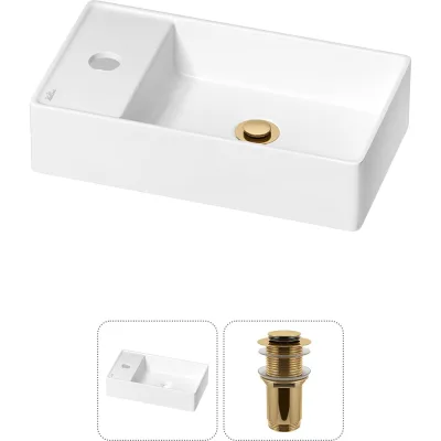 Мини-раковина для ванной комнаты или туалета Wellsee WC Area в наборе 2 в 1 20213796R
