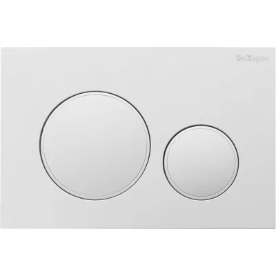 Кнопка смыва BelBagno белый глянец BB-17C-BL