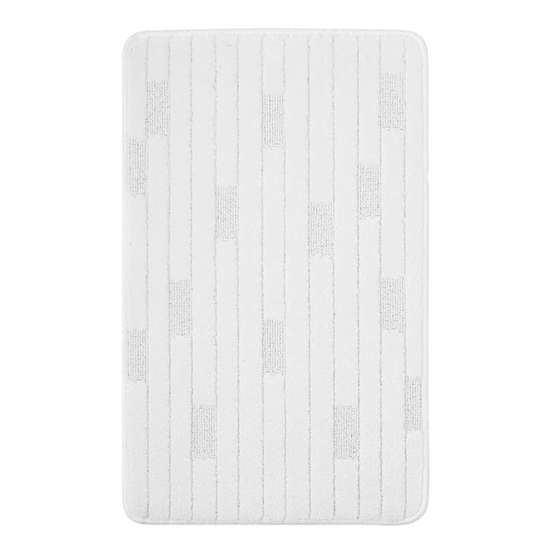 Коврик для ванной белый 50х80 см Fora Bricks (FOR-PP-BRK50-80W)