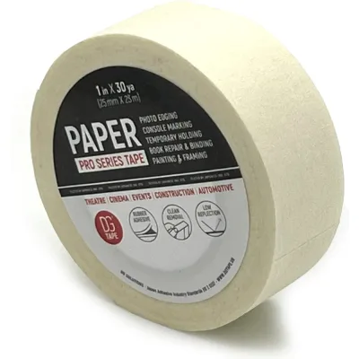 Клейкая лента бумажная крепированная DGTAPE Masking Tape Regular белая 25мм х 23м MTR2523W