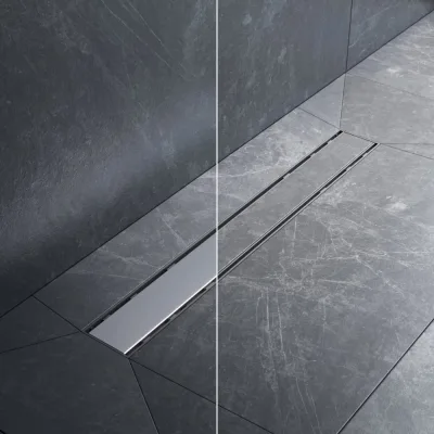 Линейный трап для душа AM.PM PrimeFlow универсальный затвор Tile 60см цвет сталь мат W02SC-U11-060-04SB