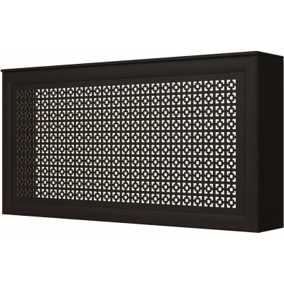 Экран для радиаторов Cosca Decor короб, 600x1200x200 мм, венге, перфорация дамаско, экран Модерн СПБ015862