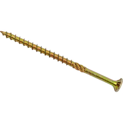 Саморез по дереву HIMTEX Проф. желтый, потайной, Torx 20, 4х70 мм, 200 шт. 04070Fh