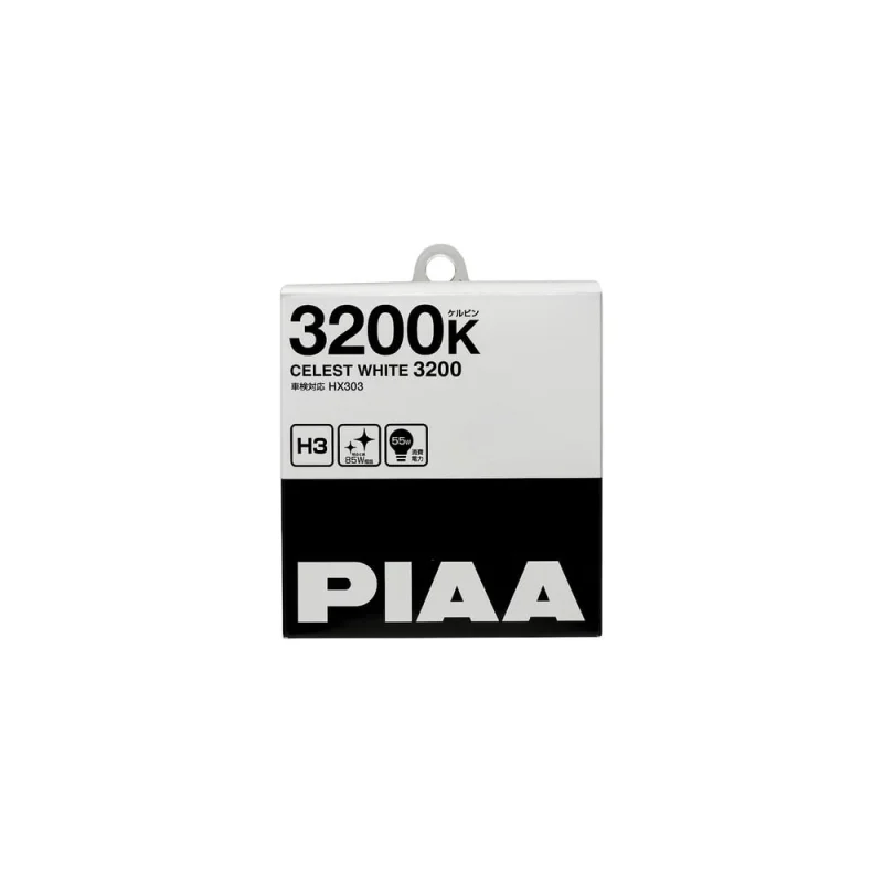 Лампы галогенные PIAA CELEST WHITE H3 3200K 55W 2 шт Светоотдача 85W HX303-H3