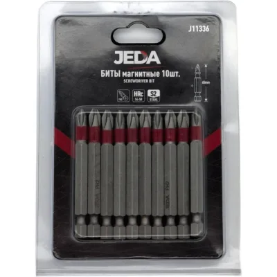 Биты PH2x65 мм, 10 шт JEDA J11336