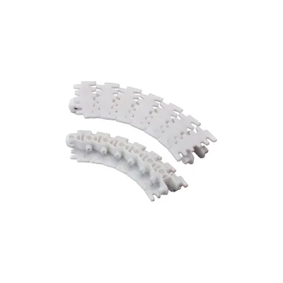 Цепь пластинчатая HS-7100-63 SERIES white, ширина 63 мм, POM, штифт нержавеющий, белый (HGB) Hongsbelt 00-00031200