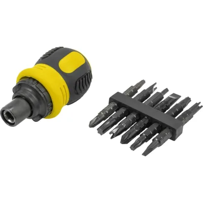 Отвертка реверсивная в комплекте с битами WMC TOOLS набор WMC-32807MR(62038)