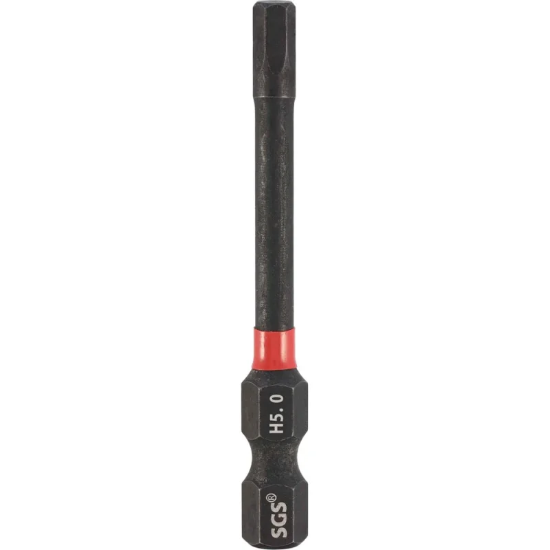 Бита шестигранная ударная SGS HEX 5.0х65мм S2 3шт 6365-H5.0-IB-3