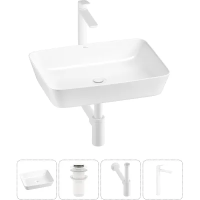 Набор Wellsee 4 в 1 Cromulent накладная раковина 56x40 см 20213573R