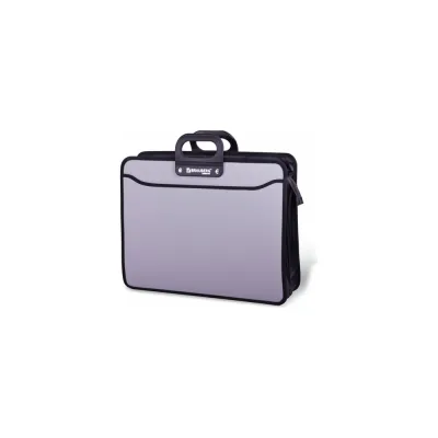 Пластиковая папка-портфель BRAUBERG ПОРТФОЛИО большого формата, А3, 470х380х130мм 223080