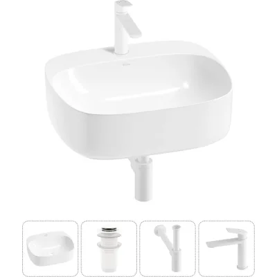 Набор Wellsee 4 в 1 Ideal накладная раковина 50x42 см 20214106R