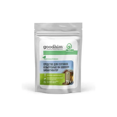 Средство для септиков и выгребных ям GOODHIM БИОАКТИВАТОР, 75 г. х 6 шт. 14792