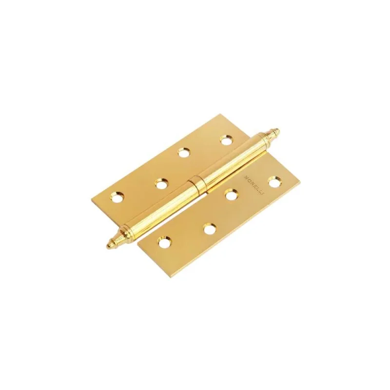 Петля MORELLI MSN 100x70x2.5 PG R, стальная, правая, с подшипником, золото 9015111