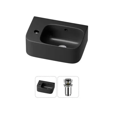 Комплект Wellsee 2 в 1 Lavinia Boho Bathroom Sink накладная/подвесная раковина 37x25 см 20216541R