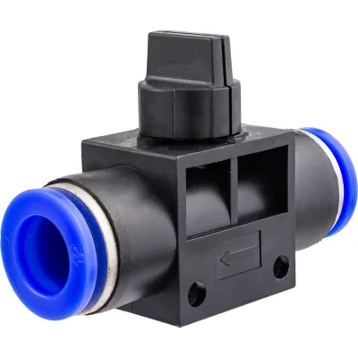 Фитинг с краном 12x12 мм для пластиковых трубок Forsage F-SHVFF12-12(59354)