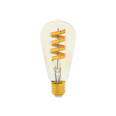 Умная филаментная RGB лампа EKF E27 ST64 slwf-e27-st64-fil-rgbw
