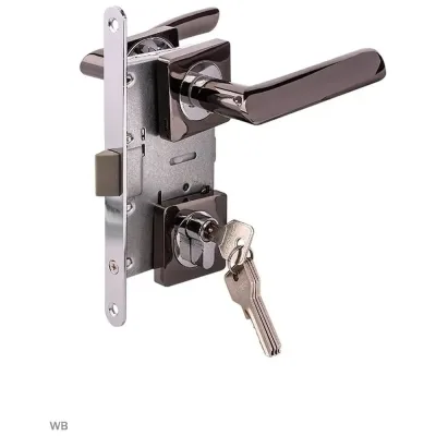Замок врезной MARLOK 85/5212-ЦМ60 межосевое 85 мм (Тип 4) BN (черный никель) 029156