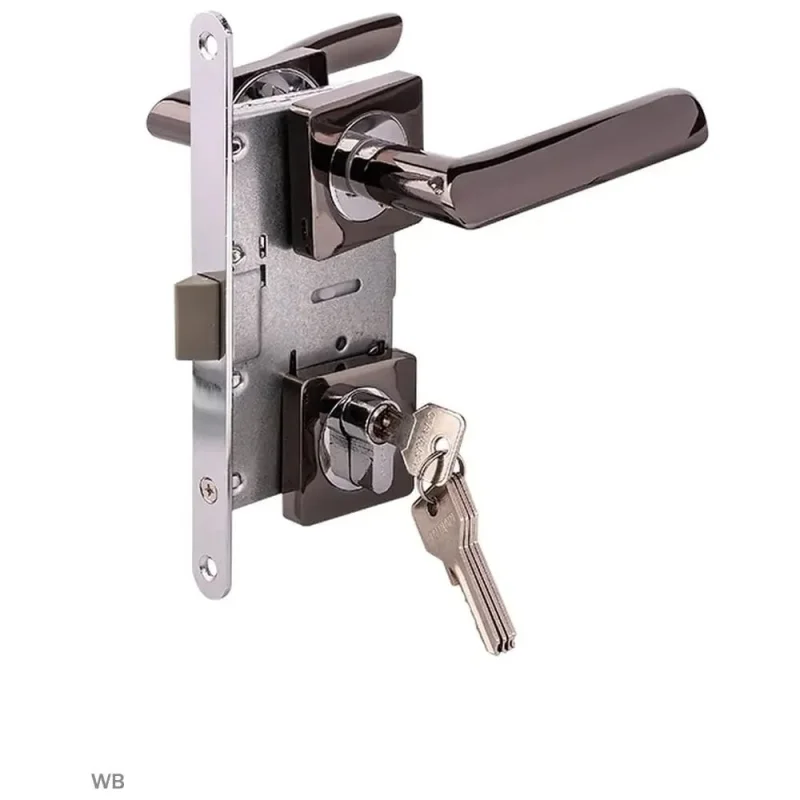 Замок врезной MARLOK 85/5212-ЦМ60 межосевое 85 мм (Тип 4) BN (черный никель) 029156