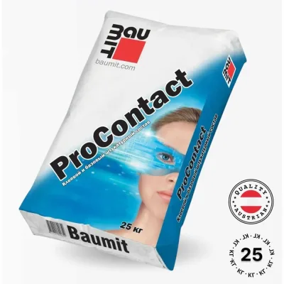 Клеевой и базовый штукатурный состав Baumit ProContact, 25 кг (1006)