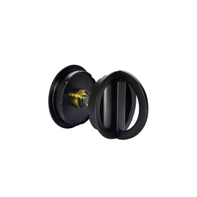 Комплект итальянских заверток MORELLI TWICE WC NERO-ST для системы TWICE, цвет - черный soft-touch 9019791