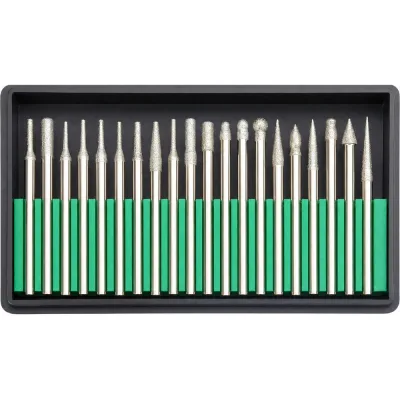 Набор алмазных шарошек 20 шт, 3x45 мм Diamond Industrial DIDAS20
